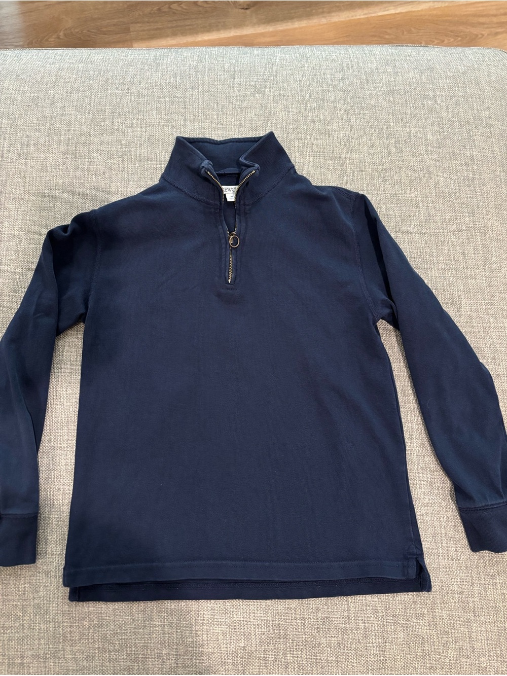 Crewcuts Navy 3/4 zip-up, Size M (8)